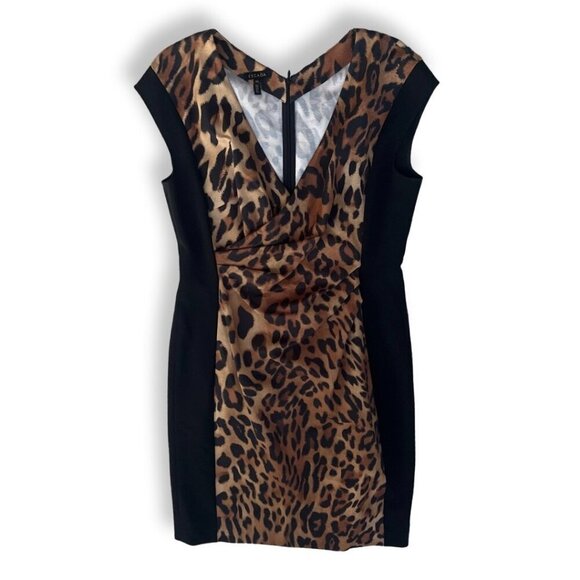 Escada cheetah print pencil dress size 42 - Picture 1 of 4